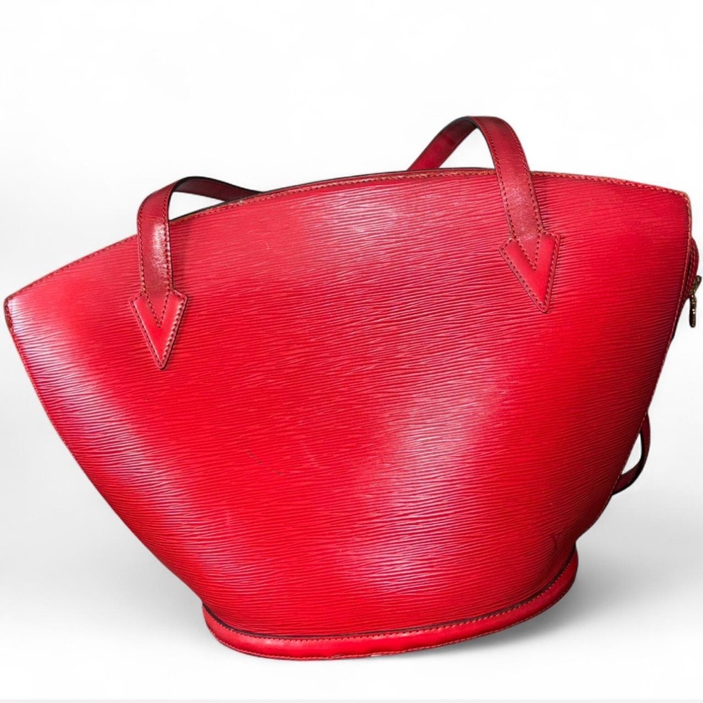 Louis Vuitton Saint Jacques Red Epi Leather Shoulder Bag + COA Included